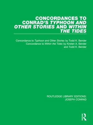 cover image of Concordances to Conrad's Typhoon and Other Stories and Within the Tides